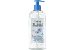 Corine de Farme - Gelée Micellaire 3 en 1 Démaquillante Visage, Yeux et Lèvres - Hydrate et Apaise - 95% d'Ingrédients d’Origine Naturelle - 400 ml