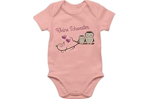 Shirtracer - Baby Body Junge Mädchen - Geschwister Bruder und - Kleine Schwester süße Eulen