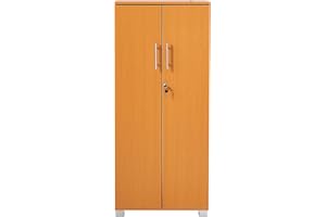 MMT FURNITURE DESIGNS LTD MMT Furniture Designs Storage Cabinet, Engineered Wood, Beech, 55cm x 35cm x 125cm