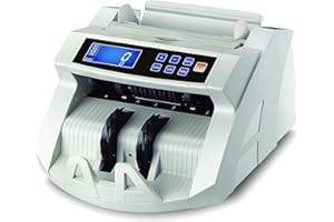 BisBro Technology BB-2150CW Money Counting Machine | Detects Counterfeit Money Instantly | Fast Money Detector | Counts Safely 1000 Notes Per Minute | Euro | US Dollar | Pound