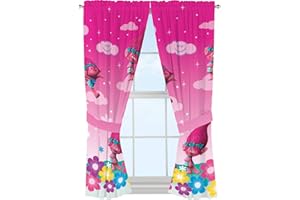 Franco Set di tende per finestre per bambini, 208,3 x 160 cm, Trolls