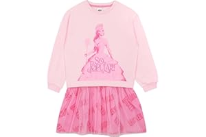 WICKED Sukienka Dla Dziewczynek | Brokatowa Sukienka Bluza Dla Dziewczynek | Sukienka Glinda Dobra Czarownica | Sukienka Bluza