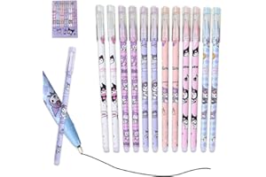 Zamety 12 Stück Stifte, Eisenhaltig Radierbarer Kugelschreiber, Tintenroller Radierbar, Zum Schreiben und Verzieren, Für Schulsachen Bürobedarf Studenten