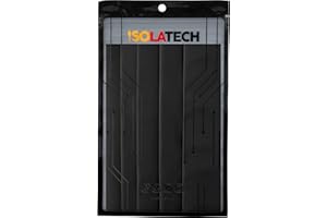 ISOLATECH tubo termorestringente 3:1 senza adesivo nero Ø18mm 1,0 metri in 5pz x 20cm per accessori USB isolamento cavi resistente ai raggi UV riparazione non etichettata