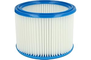 vhbw Filter / Pleated Filter as Accessory Compatible with Vacuum Cleaner Nilfisk Aero 20, 21, 25, 26 ATTIX 30, 30-01 PC, 30-01, 30-11 PC, 30-21 PC, 40, 50 Multi 20, 30 Industrial Vacuum Cleaner