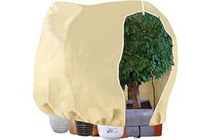 LINSOCLE Housse d'Hivernage, Housses de Protection pour Plantes, Voile Hivernage,240 x 200cm Housse Hivernage Plante Réutilisable Convient pour la Protection des Plantes en Extérieur en Hiver