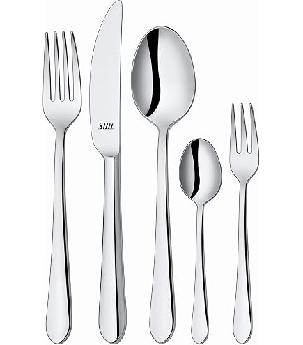 Cubertería Amefa Florence 24 Piezas - Acero Inoxidable 18/10, Acabado Brillante, Cubiertos Clásicos