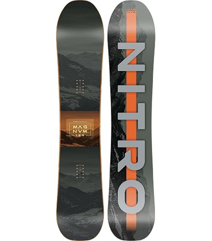 Nitro Men's Prime View Wide Snowboard 2024 - All-Mountain Directional Shape, Flat-Out Rocker For Beginners & Progressing Riders