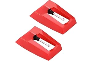 Voarge - 2 aghi per giradischi di ricambio, universali, per la maggior parte dei giradischi, fonografi, giradischi in vinile