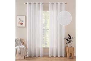 Tende In Voile IKEA 300x280cm Bianche | Coppia Per Interni | Privacy Con Luce Naturale - Foto 3
