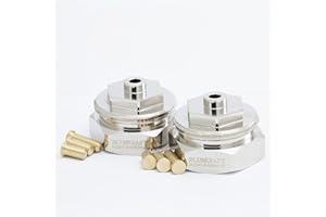 BLUMKRAFT Lot de 2 Adaptateurs Radiateurs Compatibles avec COMAP/SAR / M28 x1.5 Femelle vers Thermostat/tête thermostatique M30x1.5 mâle M28-M30 M28F-M30M