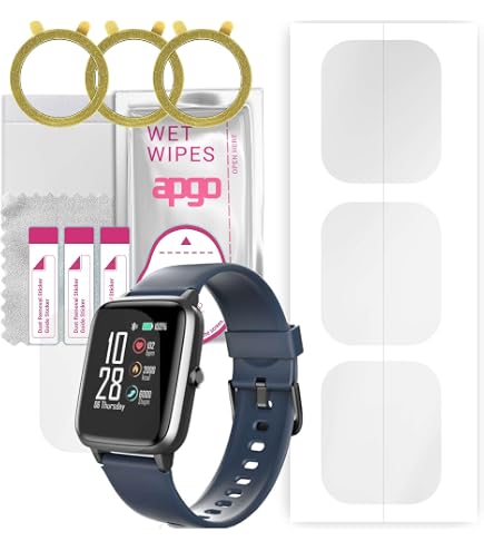 Apgo Hydrogel Displayschutzfolie Für Cubot C20 Pro Smartwatch – 3 Stück, Selbstheilend, Kratzfest
