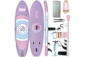 Niphean Inflatable Paddle Board with Stable Wing and Durable SUP Accessories, 10' Stand up Paddle Boards for Adults & Youth, Idea for Stand up Paddleboarding Beginner, Versatile Yoga Paddle Board