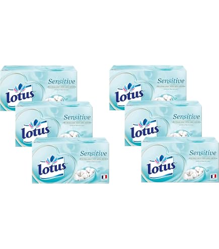 Mouchoirs Lotus Ultra - Lot De 3 Boîtes (216 Mouchoirs), 4 épaisseurs, Extra Résistants