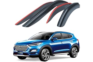 Goodyear Deflectores de Aire para/Compatible con Hyundai Tucson 2015-2020 deflectores de Viento, Cortavientos Ventana Coche, Adhesivos, 4 Unidades,Ahumado