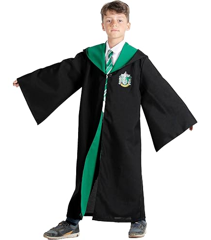 Rubie's Cravatte Ufficiali Harry Potter – Set Serpeverde (Verde/Grigio) E Corvonero – Deluxe Per Bambini, Ideale Per Halloween E Cosplay