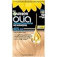 Garnier Olia Permanent Hair Dye, Up to 100% Grey Hair Coverage, No Ammonia, 60% Oils, 112 Super Light Beige Blonde