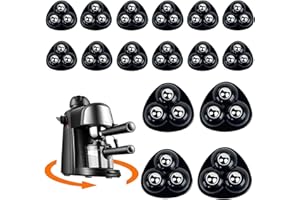 YONGZHIKEJI 16 Pezzi Autoadesive Ruote a Sfera Rotelle Adesive Rotelle per Spostare Mobili per Spostare Mobili 360° Ruote a Sfera Mini Ruota Universale Autoadesiva per Piccoli Scatola（nero）