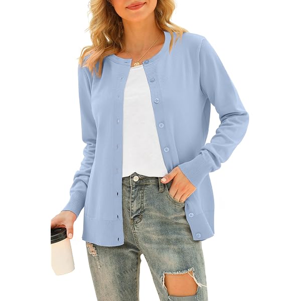 Cardigan Court Femme Tricot Côtelé – Pull Boutonné Manches Longues Col Rond, Bloc Couleur Tendance Automne Hiver