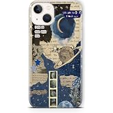 Multitronic iPhone 13 Compatible Star Light Design Printed Transparent Case