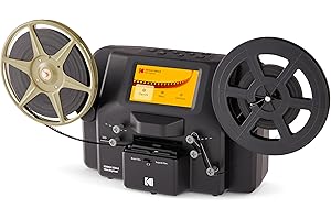 KODAK REELS Convertitore digitalizzatore di filmati da 8 mm e Super 8 con schermo grande da 5", lo scanner Converte il filmato fotogramma in fotogramma in file digitali MP4 per la visualizzazione