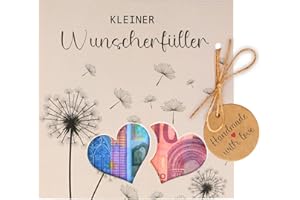 Frexpor Wunscherfüller Geldgeschenke Verpackung mit Umschlägen Grußkarte für Männer und Frauen - originelle Geld geschenk für Geburtstag, Hochzeit, Jugendweihe, Reise, Taufe