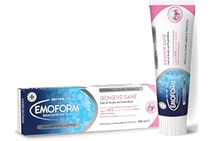 Emoform Dentifricio Gengive Sane 75ml - con Sali di Sodio ed Esetidina - Riduce il Sanguinamento Gengivale in oltre il 90% dei casi donando sollievo dall'irritazione - Rinforza lo Smalto