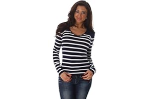 JELA London - Sweat-shirt à rayures pour femme - Multicolore - Tailles 34 à 38