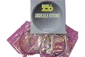 JANIKA Ukulele Strings Soprano Black Nylon Short Tie On Set of 4