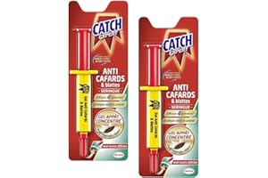 Henkel CATCH Lot de 2 Seringues 10 g Gel Anti-Cafards et Blattes