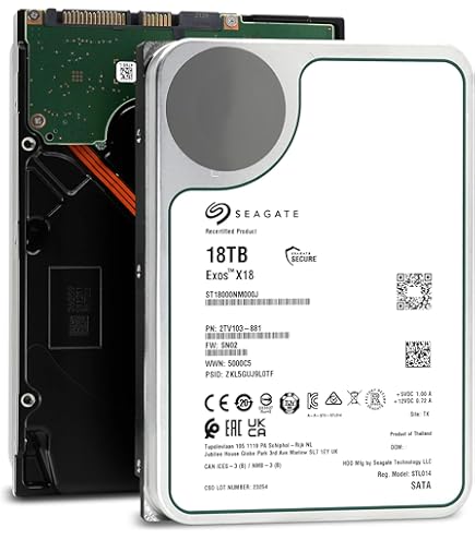 Seagate Exos X18 Enterprise 16TB CMR 3.5
