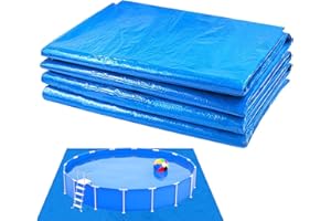 FANGZ 9ft/11ft/13ft/16ft Pool Pad, Square Pool Liner Pad for AboveGround Pools, Puncture-Resistant Under Mat, Protective Pools Ground Cloth for Concrete, Lawn