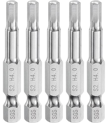 QUARKZMAN 5-teiliges TS6 Sicherheitsstern Bits-Set – Magnetisch, 1/4 Zoll Sechskant, 2 Zoll Länge