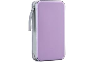 LIOVODE étui DVD, Porte-CD d'une capacité de 48, étui de Rangement multimédia Collection de disques Portefeuille de Protection pour la Maison et la Voiture