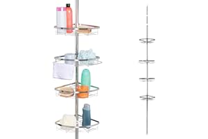 bremermann étagère d'angle télescopique, télescopique pouvant Atteindre jusqu'à Max. env. 290 cm (Argent)