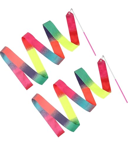 Nastri Da Danza Colorati - 22 Pezzi Per Ginnastica Ritmica E Ballo, Ideali Per Bambini E Spettacoli - Foto 10