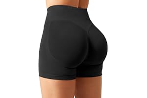 YEOREO SoftHue Damen Sport Shorts Invisible Scrunch Butt Lifting Gym Workout Shorts 4.5" Seamless Kurze Leggings Damen Push Up Booty Biker Shorts