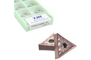Lot de 10 inserts de tournage TNMG 160404 HA LF6118 pour acier, acier inoxydable et fonte TJR