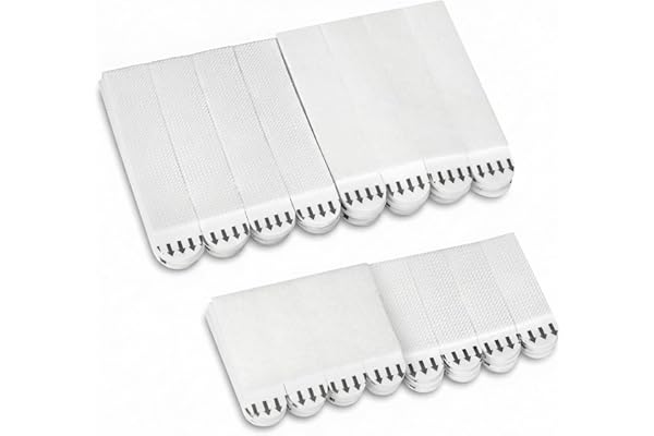 QWORK® 32 Paires Accroche Tableau Adhesif (16 grande 16 moyenne), Accroche Murale Sans Percer pour Cadres Photos, Horloges Murales, Miroirs Muraux et plus encore