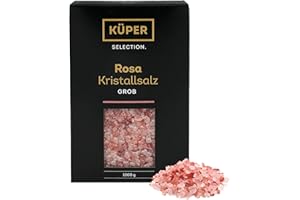 ‎KÜPER SELECTION Küper Selection 1000g Kristallsalz rosa grob - grobes Salz für die Salzmühle - rosa Natursalz zum Würzen und Verfeinern