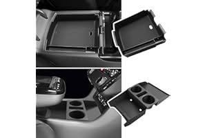 BIBIBO Contenitore per console centrale compatibile con H-yundai Tucson NX4 2025 2026 (elettronico automatico), organizer con tappetino antiscivolo, Tucson NX4, accessorio per bracciolo auto