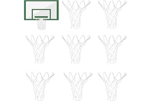 KALIONE 8 mini reti da basket piccole e resistenti reti da basket di ricambio 8 passanti piccola rete da basket per stanza interna esterna porta parete 20,3 - 26 cm cerchio