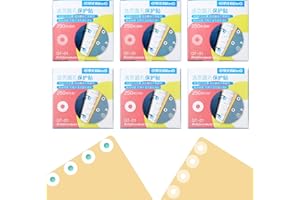 MIYUANGKJ 1500 Stück Lochverstärker Selbstklebend, 15 mm Lochverstärkungsringe Ringlochverstärker Verstärkungsringe Lochverstärker Aufkleber Papier für DIY Fotoalbum Schule Büro (Transparent, Weiß)