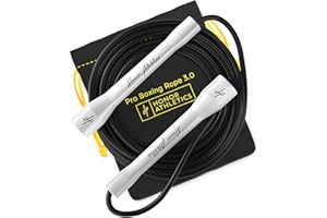 ‎HONOR ATHLETICS Honor Athletics | Pro Boxing Seil 3.0 | 5,3mm Springseil für Innen/Außen Anpassbar für Boxen | Ultra-Durabler, Nicht-Krümmender TPU-PVC-Mix | Springseil für Männer, Frauen & Boxer