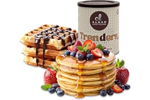 ALMAR GUSTO ITALIANO Preparato Almar per Pancake e Waffle Senza Allergeni, Uovo, Glutine e Latte, Contiene Semi di Lino e OMEGA3, VEGANO, Uso Professionale e Domestico, 100% Made in Italy – 10 Colazioni Lattina da 500g