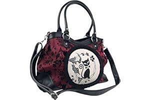 BANNED APPAREL Banned Call of The Phoenix Alternativa Gótico Bolso - Negro, Verde o Rojo AVAI - Burdeos, One Size