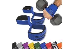 BEAR GRIP - Sangles de levage de poids Premium figure 8 (vendues par paire)