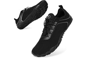 Bigzagger Barfußschuhe Damen Herren Traillaufschuhe mit Breite Zehenbox und Zero-Drop Sohlen Leicht Atmungsaktiv Barfuss Schuhe Komfort rutschfest Zehenschuhe Sportschuhe Fitnessschuhe