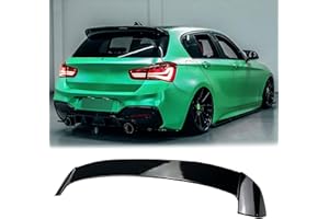 MUTUSAISI Aileron becquet Spoiler pour BMW Serie 1 F20 F21 2012-2019 114d/ 114i/ 116d/ 116i/ 118d/ 118i/ 120d/ 120i/ 125d/ 125i/ M135i/ M140i Noir Brillant de Coffre de Toit Hayon Arrière Accessoires