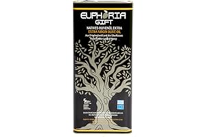 Euphoria Gift - Premium Qualität Olivenöl | Natives Extra aus Griechenland | Kaltgepresst |Ernte November 2025|Erste Güteklasse|Handgepflückte Oliven|5 Liter Kanister